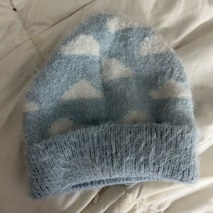 Fuzzy cloud beanie